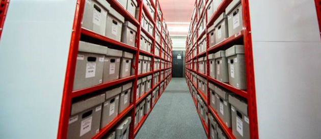 Archive Shelves at SIU CAI