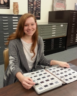 SIU Student with binder